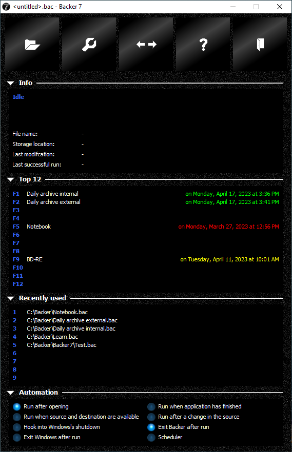 Click to view Leanware Backer 6.8 screenshot